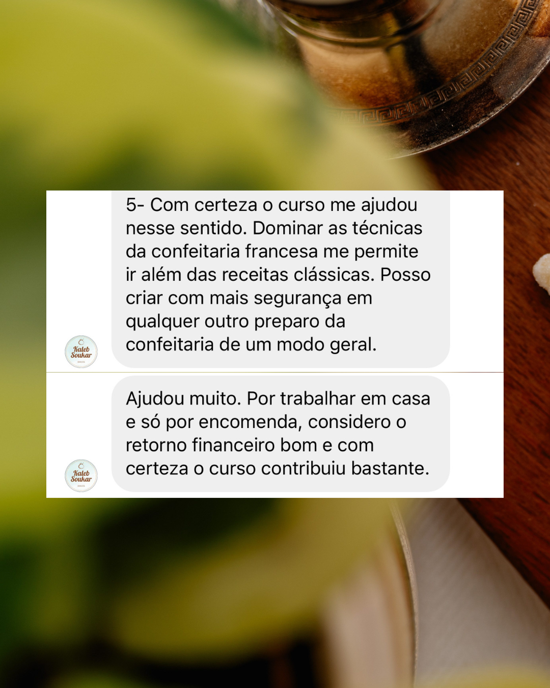 Depoimento de aluna do Método Confeitaria de Alto Lucro